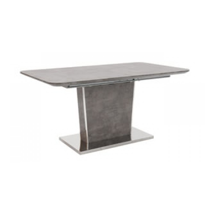 VL Beppe Dining Table Ext - Light Grey Concrete Effect 1600/2000